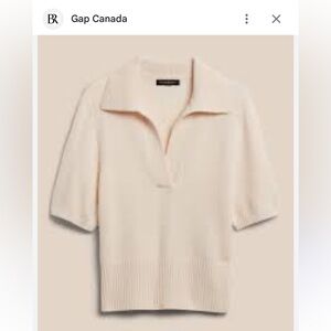 COPY - Banana Republic Cream Cashmere Polo